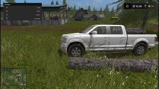 Goldcrest valley Fs17 ps4 pickinup grass cut up tree [upl. by Denae]