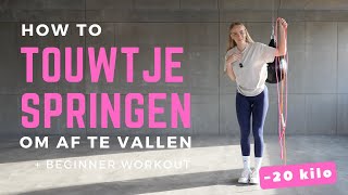 Touwtje Springen Om Af Te Vallen  How To Voor Beginners [upl. by Nnaegroeg877]