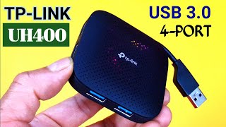 Best USB Hub 2021  TPLINK UH400 USB 30 4Port Portable Data Hub  Unboxing amp Review In Hindi [upl. by Anasxor419]