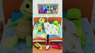 Who Gets the Blanket 🛏️🐢🦖 funny shorts [upl. by Scrivens]