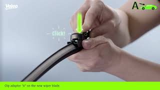 Valeo Wiper Blade AllinOne quotHow to Fitquot guide for Pinch Tab for BMW [upl. by Ajin]