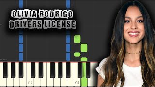 Olivia Rodrigo  drivers license  Piano Tutorial Synthesia Download MIDI  PDF Scores [upl. by Coriss383]