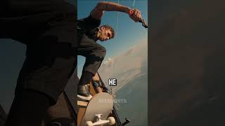 Skater Skydives Off a Ramp INSANE 🤯 shorts fyp [upl. by Ecyar]