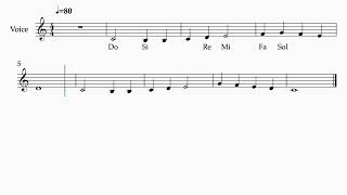 Solfege for beginners  part 6 [upl. by Lednor]