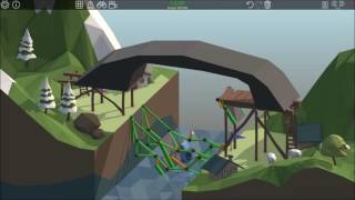 Poly Bridge Alpine Meadows 115 Easy Elevator [upl. by Ontina983]