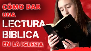 🥰 COMO DAR una LECTURA BIBLICA en la IGLESIA 👉PARA INICIAR UN CULTO CRISTIANO 💜 [upl. by Butterworth]