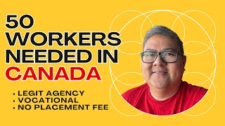 50 WORKERS NEEDED IN CANADA I LEGIT AGENCY I NO PLACEMENT FEE I BUHAY CANADA [upl. by Dyane]