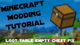 How to Fix Empty Loot Table Chest in MCreator [upl. by Nahtonoj]