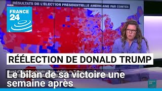 Réélection de Donald Trump  le bilan de sa victoire une semaine après • FRANCE 24 [upl. by Sucul325]