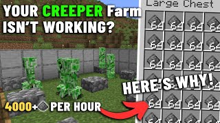 Minecraft 121 Creeper Farm Not Spawning Watch THIS ⚠️ [upl. by Millie549]