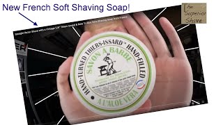 Straight Razor Shave w quotVtgquot  PreC135 58quot Thiers Issard  New TI Aloe Vera French Shaving Soap [upl. by Eetsirhc429]