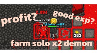 Farm Solo x2 Demon 1  Rucoy Online [upl. by Tlaw]