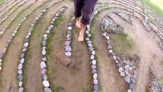 Walking the Outdoor Chartres Labyrinth at the EarthRise Retreat Center [upl. by Vizzone]