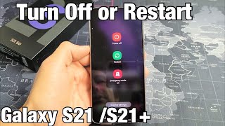 Galaxy S21  S21  How to Turn OFF amp Restart [upl. by Joceline]