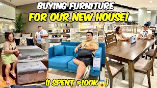 HOME VLOG I spent ₱100K  Buying Furniture for our New House🏡  Jm Banquicio [upl. by Malissa937]