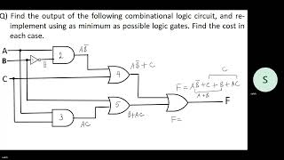 Analysis of a combinational logic circuit تحليل الدائرة المنطقية التوافقية [upl. by Ayote]