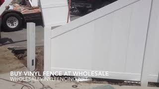 Taper Your Vinyl Fence Like A Pro Cut Down From 6Ft To 3Ft StepByStep [upl. by Pussej1]