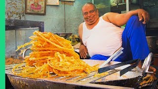 Sweet INDIAN STREET FOOD Tour in North India Indias Dessert Capital [upl. by Aicilet]