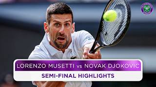 Magic from Novak Djokovic and Lorenzo Musetti  Highlights  Wimbledon 2024 [upl. by Itoyj]