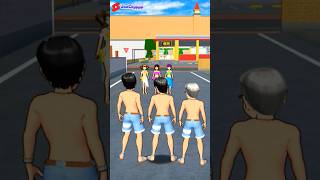 Tim Taiga Vs Tim Rina😁sakuraschoolsimulator sakura games [upl. by Velma359]