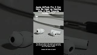 Apple AirPods Pro 2 Can Now Be Used as Hearing Aids A Step Towards Accessibility new shorts [upl. by Asilram329]