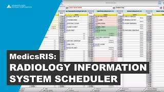 Radiology Information System RIS Software  MedicsRIS Scheduler [upl. by Jillane752]