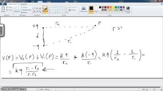 Videolezione fisica 2 parte 19dipolo elettrico parte 4 [upl. by Nylirek]