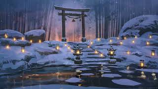 torii gate winter forest 4k live wallpaper [upl. by Cates]