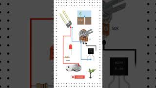 Simple Soil Moisture Sensor Circuit Diagram Easy DIY Electronics Guide shortsfeed shorts [upl. by Niamjneb]