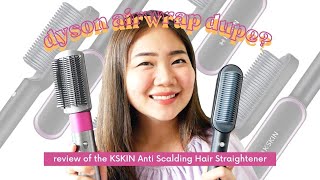 Best Hair Straightener KSKIN Review amp Comparison with Dyson Air Wrap  Jelaineeey [upl. by Oileduab]