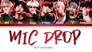 BTS  MIC Drop 방탄소년단  MIC Drop Color Coded LyricsHanRomEng가사 [upl. by Nihs]