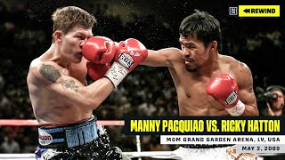 FULL FIGHT  Manny Pacquiao vs Ricky Hatton DAZN REWIND [upl. by Yrreb]