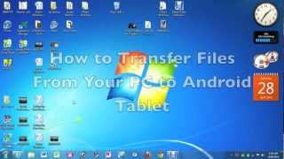 How to Transfer Files From PC to Android Tablet​​​  H2TechVideos​​​ [upl. by Kalman]