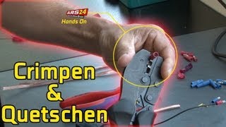 Kabelschuhe crimpen und Verbindungen Quetschen  Tutorial  ARS24 [upl. by Liddie]