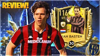 MAXED VAN BASTEN REVIEW 116 OVR  TEAM OF THE YEAR 23  FIFA MOBILE 23 [upl. by Idleman]