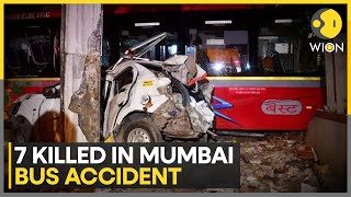 Six Dead In Mumbai Bus Crash Detained Driver Blames Brake Failure  World News  WION [upl. by Eanram]