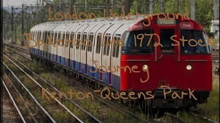 London Underground Bakerloo line 1972 Stock Journey From Kenton to Queens Park [upl. by Tarsuss]