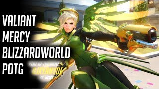 Overwatch Valiant Mercy BlizzardWorld POTG [upl. by Bueschel282]