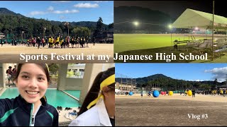 Sports Festival at my High School in Japan  Japanese High School Exchange 🇯🇵 vlog 3 [upl. by Noeht]