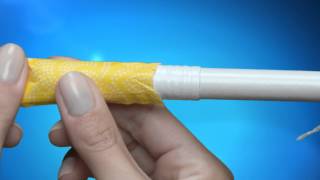 How to Use Tampons TAMPAX Cardboard Applicator Opening the wrapper [upl. by Bushweller]