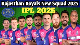 IPL 2025  Rajasthan Royals Team New Squad  RR full squad 2025  RR Team 2025 player list RR 2025 [upl. by Kristos]