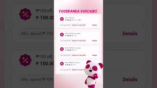 Foodpanda PH Vouchers foodpanda foodpandaph voucher vouchers fooddelivery foodhacks foodieph [upl. by Boynton]