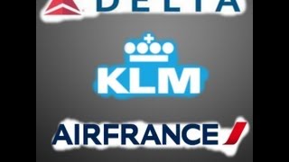 Airline Battle 6 Air France Vs KLM Vs Delta Air LinesquotTHE SKYTEAM BATTLEquot [upl. by Joelly]