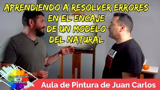 ❌ Aprende a resolver principales errores en el encaje y dibujo con carboncillo de modelo del natural [upl. by Aitnauq276]