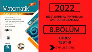 2022 Bilgi Sarmal Matematik AYT Soru Bankası  TÜREV  Syf 268269  9Test  Türev Kampı [upl. by Lishe289]