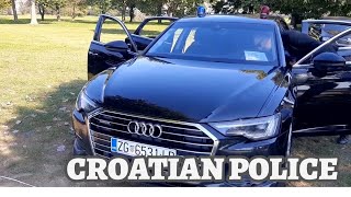 Croatian Police Siren Tones  VIP Escort Audi [upl. by Uuge508]