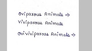 oviparous animals  viviparous animals  ovoviviparous animals [upl. by Hutner]