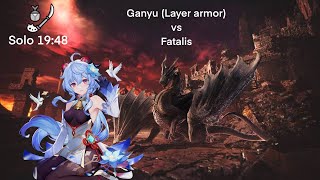 Ganyu vs fatalis MHW Insect Glaive solo Layer armor [upl. by Younger335]