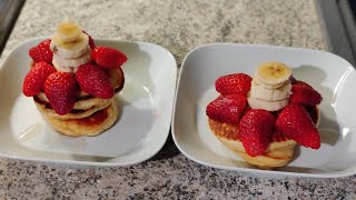 Lazy Sunday breakfast Pancake 😋 Mondamin American style Pancake mixNRIMom in Germany  food blogs [upl. by Anaujal486]