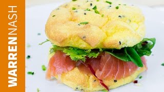 Cloud Bread Recipe  Gluten amp Carb Free  Recipes by Warren Nash [upl. by Enilrek]